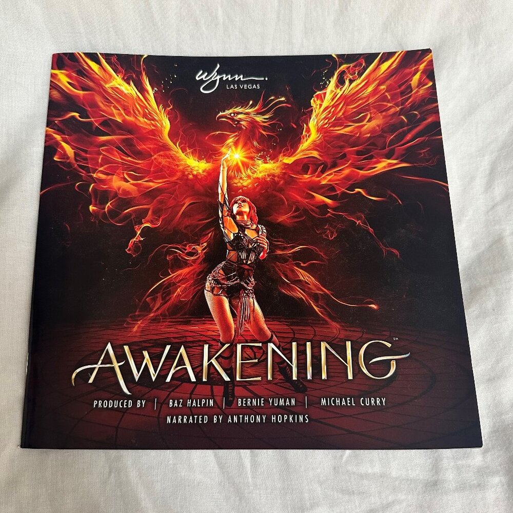 NEW Awakening Show Program At Wynn Las Vegas Premiere Collectible Book Souvenir